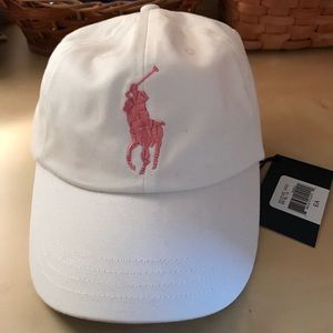 Ralph Laurel Polo White Baseball Cap NWT